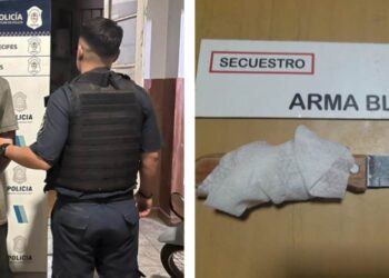 Detenido por atacar a piedrazos a otra persona y a la policía