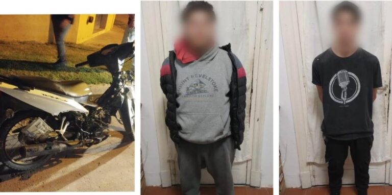 Robaron una moto en Arrecifes y los detuvieron en Areco