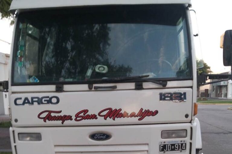 Secuestran un camión por alcoholemia positiva