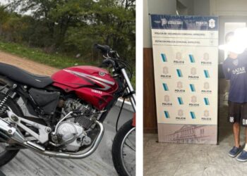 Le afanó la moto que dejó estacionada un rato pero lo agarraron enseguida