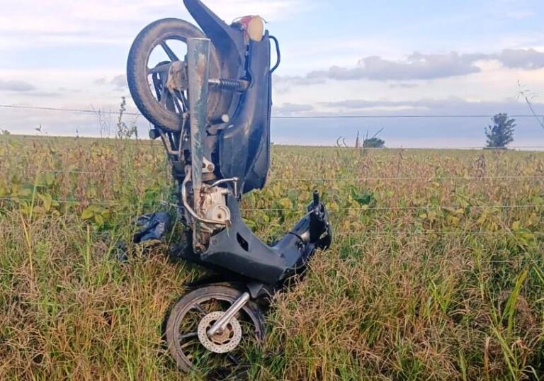 Un motociclista se encuentra en estado crítico por un accidente