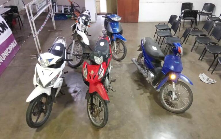 Sin documentos: secuestran otras cinco motos en Arrecifes