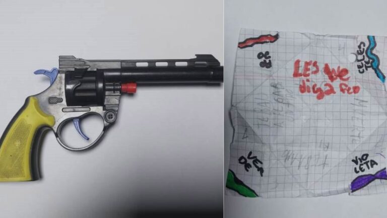 Alumno de una escuela de Arrecifes amenazó con un revólver de juguete a compañeros