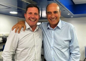 Sorpresivo encuentro entre el intendente Bouvier y Guillermo Francos
