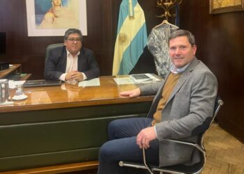 Bouvier se reunió con director del Banco Provincia para renovar el parque de máquinas