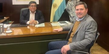 Bouvier se reunió con director del Banco Provincia para renovar el parque de máquinas
