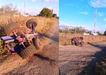 Joven herida en un accidente en cuatriciclo