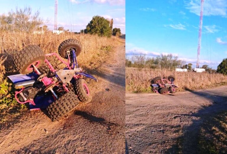 Joven herida en un accidente en cuatriciclo