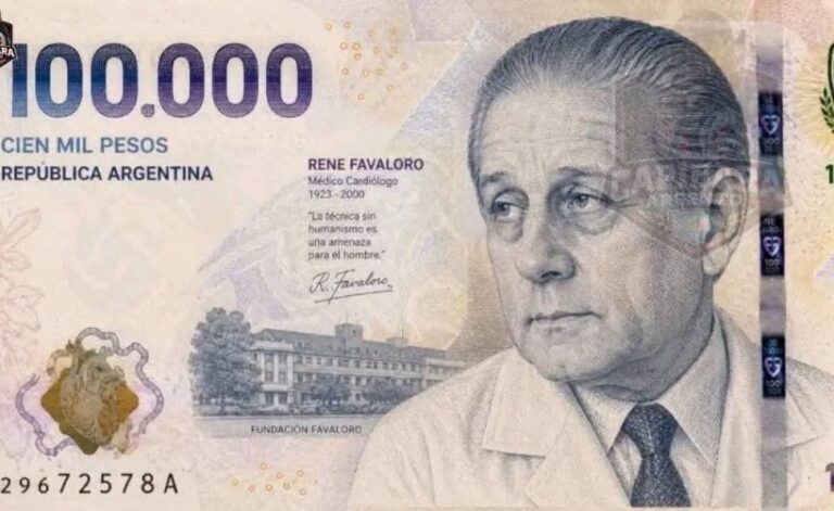 Es falso el supuesto billete con la imagen del Dr. Favaloro