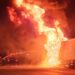 Tragedia en la ruta 8: muere un chofer al incendiarse un camión