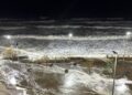 Olas gigantes provocadas por un ciclón invadieron la costa bonaerense