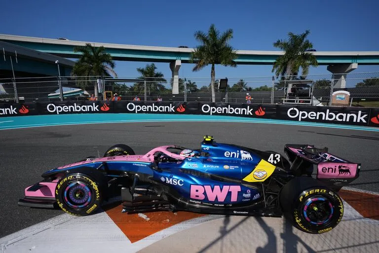 Fórmula 1: Colapinto se mantiene entre los 10 mejores en Miami
