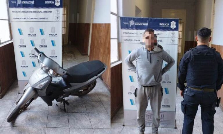 En un allanamiento recuperan una moto robada
