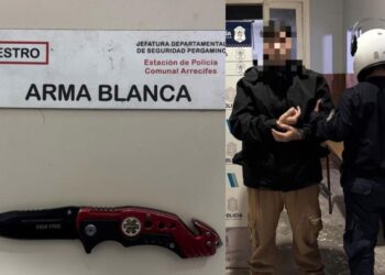Detenido por intentar agredir a policías: tenía una navaja