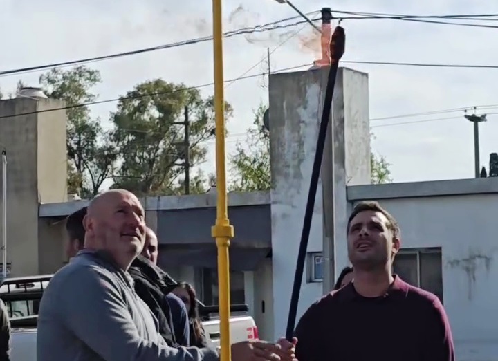 Inauguraron nueva red de gas natural en un barrio de Salto