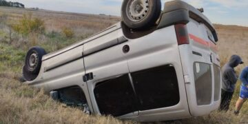 Vuelco en ruta 8 con heridos