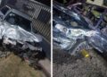 Violento choque en ruta 8 con varios heridos