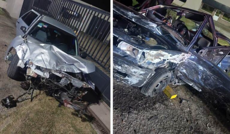 Violento choque en ruta 8 con varios heridos