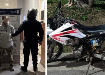Encuentran una moto robada hace seis años