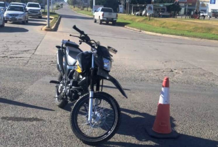 Motociclista herido tras chocar con una camioneta