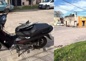 Motociclista internado tras chocar con un auto