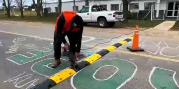 Colocan más reductores de velocidad en Arrecifes