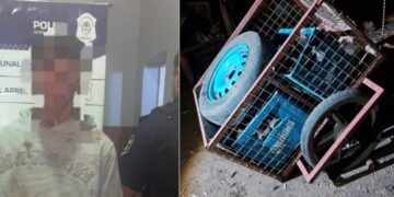 Lo agarraron cuando intentaba robar en el patio de una casa