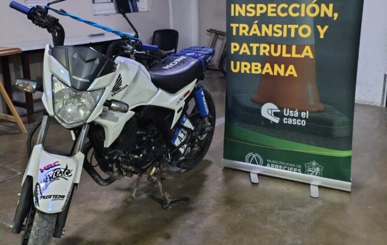 Secuestran una moto por reiteradas infracciones de tránsito
