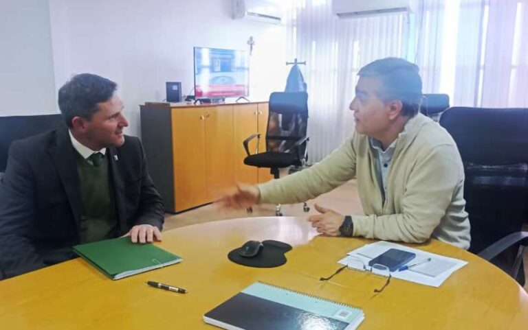 Bouvier en La Plata: gestiones por las obras hidráulicas en Arrecifes