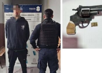 Andaba a los tiros en la calle y lo detuvieron