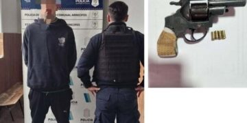 Andaba a los tiros en la calle y lo detuvieron