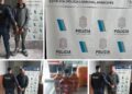 Robaron bebidas en un supermercado y los agarraron