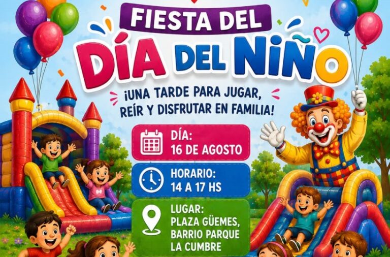 La fiesta por el Día del Niño en La Cumbre se postergó un día