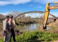 La Municipalidad amplía el margen del río Arrecifes en el puente de la G.O.P.