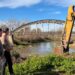 La Municipalidad amplía el margen del río Arrecifes en el puente de la G.O.P.