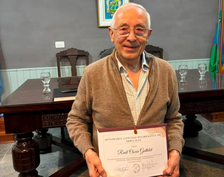 Justo reconocimiento del Concejo Deliberante a un ejemplo: Raúl Gattelet