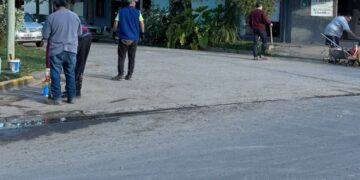 El ministro Katopodis visita la obra de repavimentación de calles Tucumán y Risso