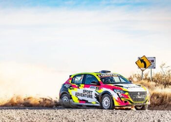 Podio de Sabrina Scicolone en el Rally Argentino en Córdoba