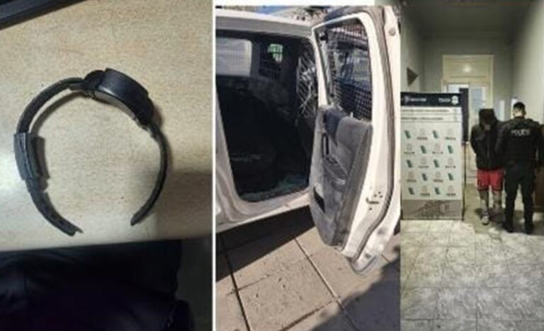 Detenido por daños y violencia: llevaba una tobillera electrónica