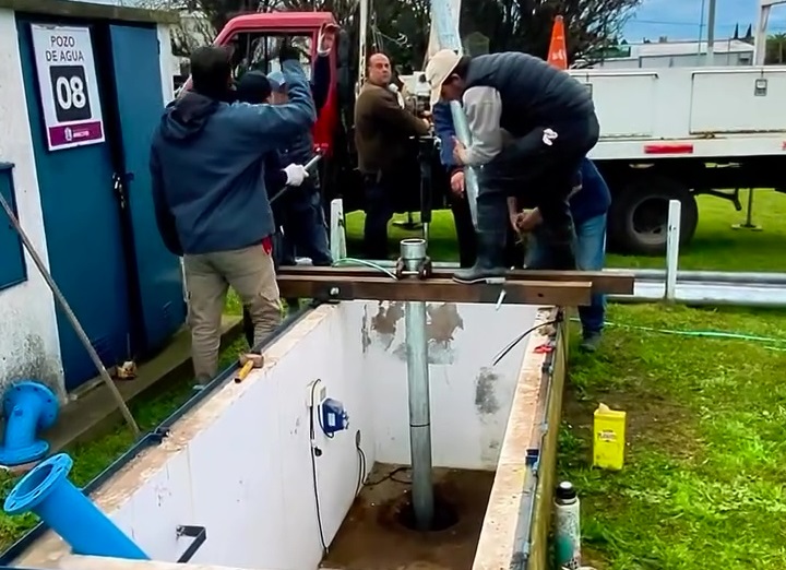 Renovación de bomba y cañerías en pozo de agua potable