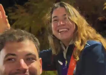 Arrecifes recibió a su chica de oro, Belén Mosca