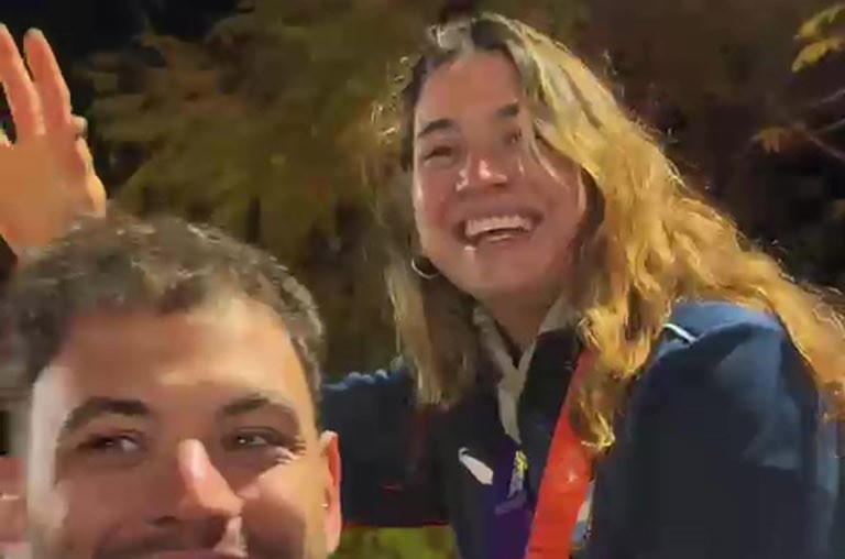 Arrecifes recibió a su chica de oro, Belén Mosca