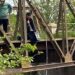 Instalan un limnígrafo en el Puente de Todd para monitorear el río