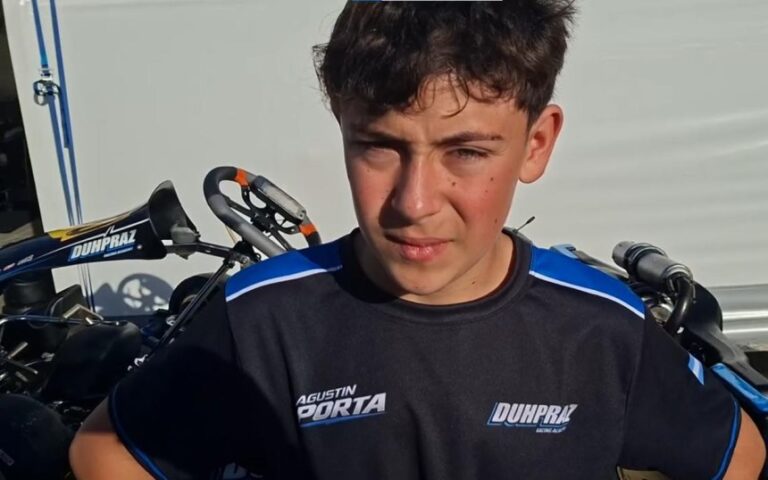 Agustín Porta en el Mundial de Kart: gran manejo e inesperada sanción