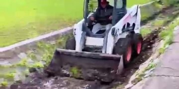 Limpieza de desagües en el Balneario de Arrecifes