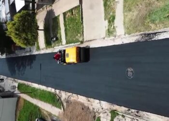 Finalizó la repavimentación en calle Santiago del Estero