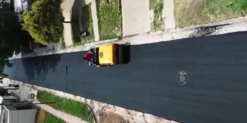 Finalizó la repavimentación en calle Santiago del Estero
