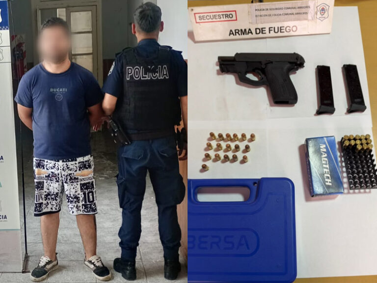 Detienen a un joven tras amenazar a otro con un arma de fuego
