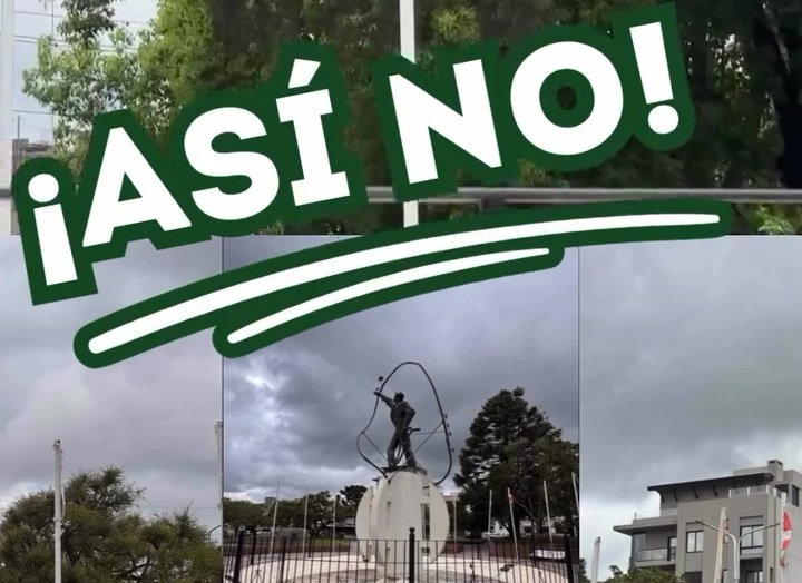 Volvieron a vandalizar el Monumento al Inmigrante: ¿alcanza con un reel?